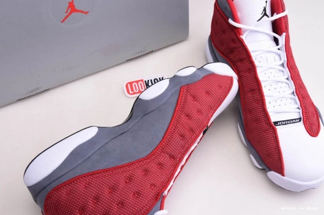 Cheap Gym Red Flint Grey Jordan Air Retro 13 414571-600 0708